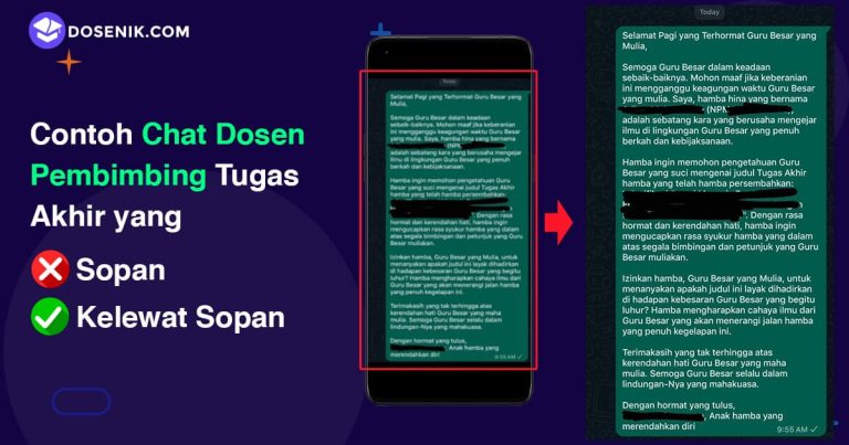 Contoh chat dosen pembimbing