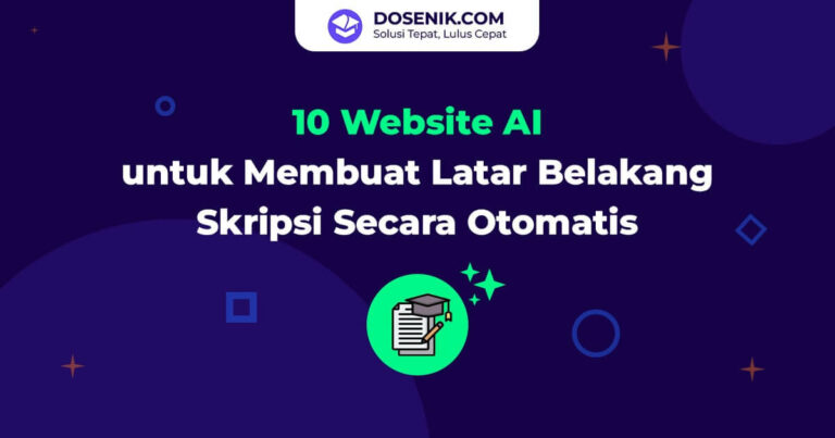 Web AI untuk membuat latar belakang skripsi