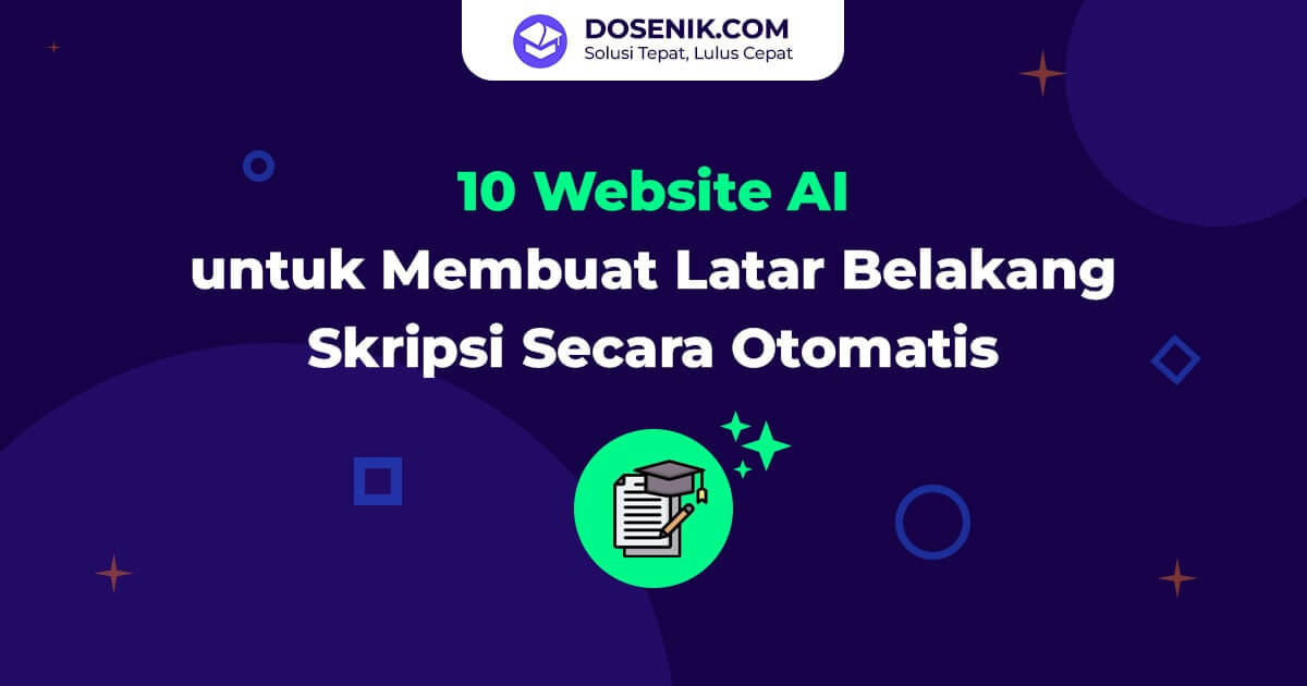 Web AI untuk membuat latar belakang skripsi