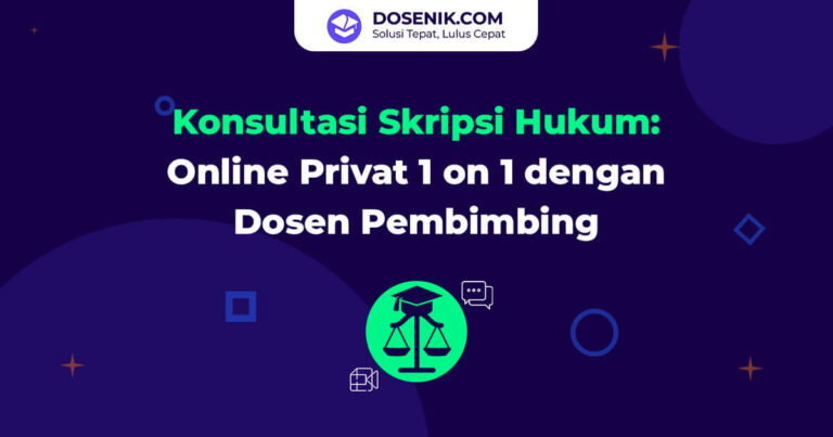 Jasa Konsultasi Skripsi Hukum