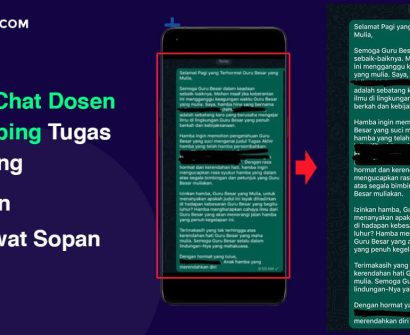 Contoh chat dosen pembimbing
