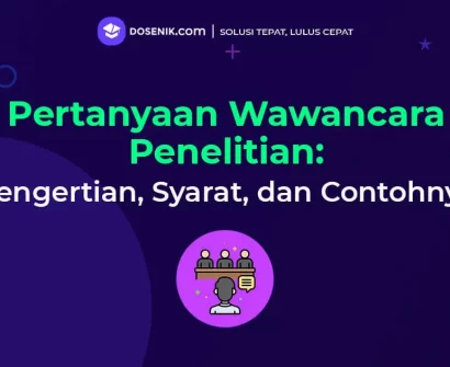 Pertanyaan Wawancara Penelitian Skripsi